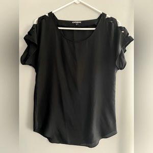 Express Lattice Shoulder Blouse